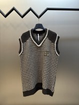 Louis Vuitton New Fashion Embroidered Logo Jacquard Woolen Tank Top