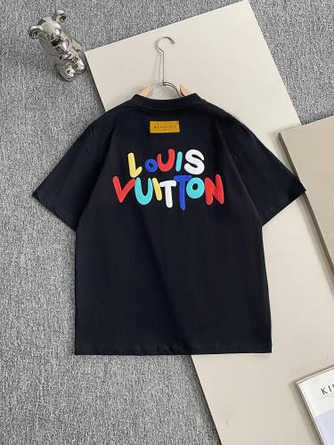 Louis Vuitton New Fashion Foam Logo Printed Short Sleeve Casual Versatile T-shirt
