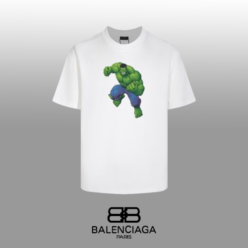 Balenciaga Fashion Hulk Printed Short Sleeve Unisex Casual Versatile T-shirt
