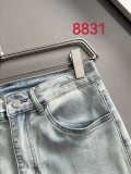 Givenchy New Couple Versatile Slim Washed Jeans Pants