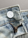 Louis Vuitton New Couple Versatile Slim Washed Jeans Pants