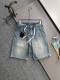 Louis Vuitton New Unisex Casual Versatile Washed Denim Shorts