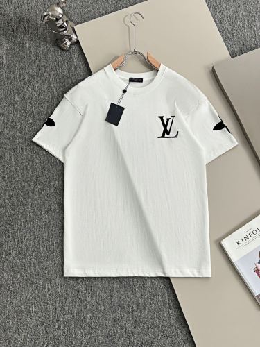 Louis Vuitton Personalized Plush Logo Hot Diamond Casual Short Sleeve T-shirt