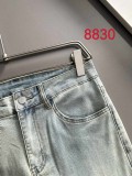 Givenchy New Couple Versatile Slim Washed Jeans Pants