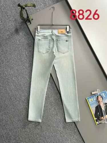 Louis Vuitton New Couple Versatile Slim Washed Jeans Pants