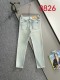 Louis Vuitton New Couple Versatile Slim Washed Jeans Pants