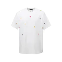 Chrome Hearts New Embroidered Logo Washed Out Short Sleeve T-shirt