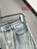 Louis Vuitton New Couple Versatile Slim Washed Jeans Pants