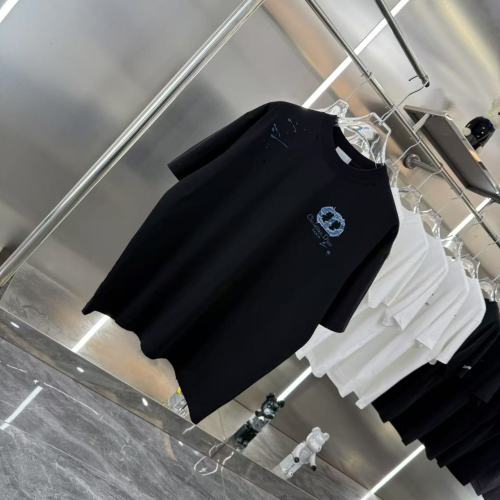 Dior New Fashion Patch Embroidered Round Neck Short Sleeve T-shirt