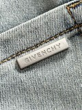 Givenchy New Couple Versatile Slim Washed Jeans Pants