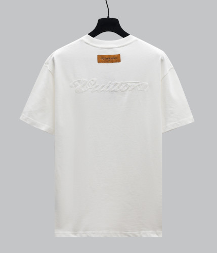Louis Vuitton New 3D Embroidered Logo Short Sleeve Casual Versatile T-shirt