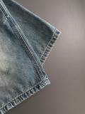 Louis Vuitton New Unisex Casual Versatile Washed Denim Shorts