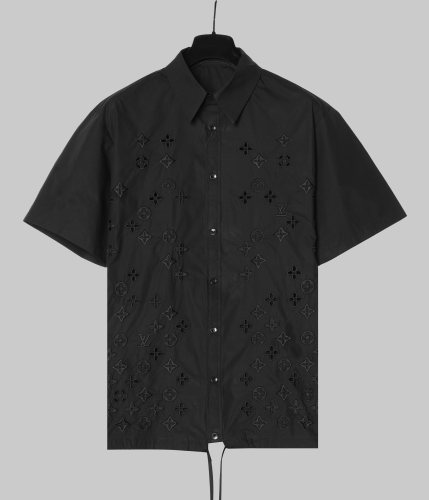 Louis Vuitton New Classic 3D Embroidered Logo Short Sleeve Shirt