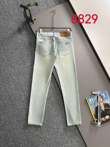 Louis Vuitton New Couple Versatile Slim Washed Jeans Pants