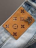 Louis Vuitton New Unisex Personalized Printed Casual Washed Denim Shorts
