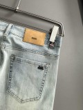 Louis Vuitton New Couple Versatile Slim Washed Jeans Pants