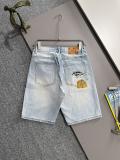 Louis Vuitton New Unisex Personalized Printed Casual Washed Denim Shorts