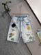 Louis Vuitton New Unisex Personalized Printed Casual Washed Denim Shorts