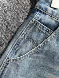 Louis Vuitton New Unisex Casual Versatile Washed Denim Shorts