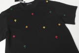 Chrome Hearts New Embroidered Logo Washed Out Short Sleeve T-shirt