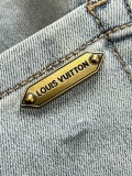 Louis Vuitton New Couple Versatile Slim Washed Jeans Pants
