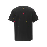 Chrome Hearts New Embroidered Logo Washed Out Short Sleeve T-shirt