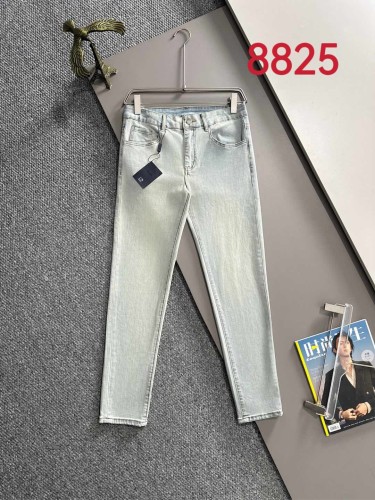 Prada New Couple Versatile Slim Washed Jeans Pants
