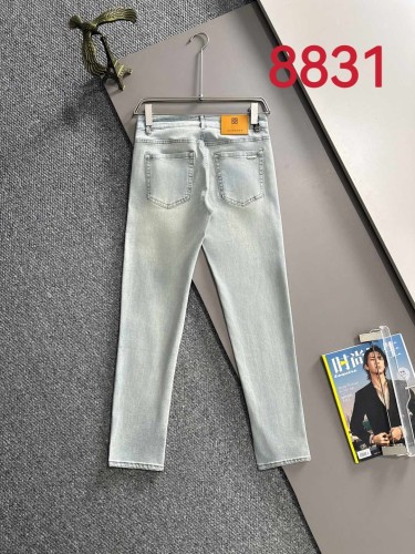 Givenchy New Couple Versatile Slim Washed Jeans Pants