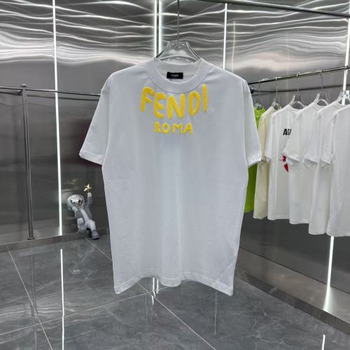 Fendi New Classic Foam Logo Short Sleeve Couple's Casual Versatile T-shirt