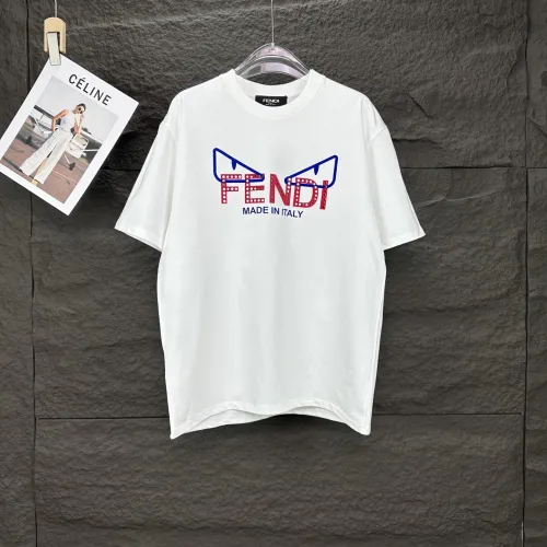 Fendi New Fashion 3D Monster Letter Printed Short Sleeve Casual Cotton T-shirt