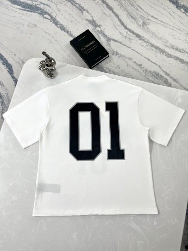 Balenciaga New 01 Embroidered Letter Logo Short Sleeve Shirt T-shirt