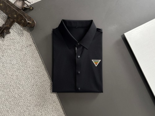 Gucci Spring/Summer New High End Embroidered Logo Collar Polo Shirt