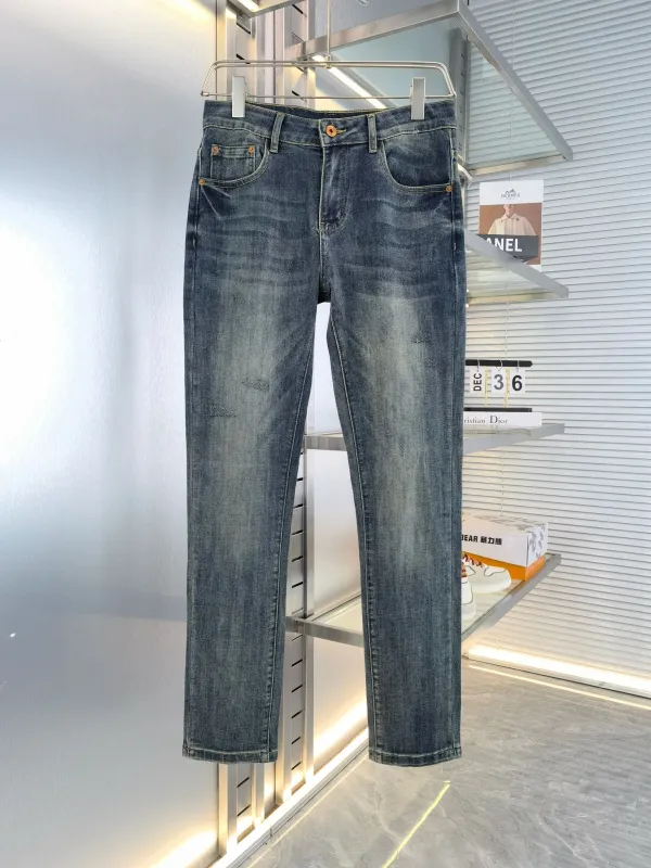 Chrome Hearts New Spring/Summer Classic Hardware Logo Slimming Small Leg Jeans