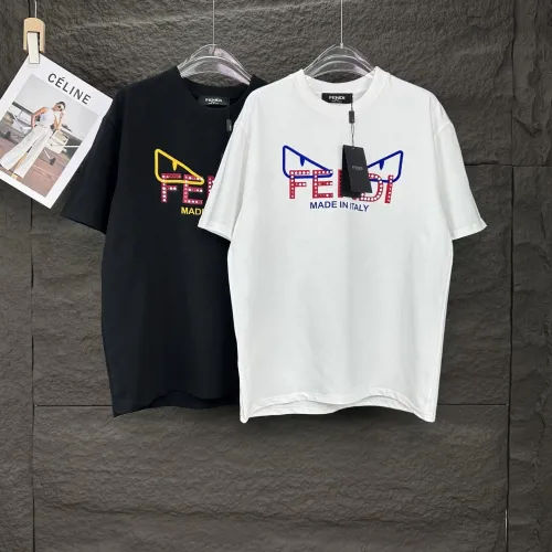 Fendi New Fashion 3D Monster Letter Printed Short Sleeve Casual Cotton T-shirt