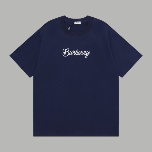 Burberry Fashion Armor Plush Printed Short Sleeves Unisex Versatile loose T-shirt