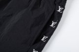 Louis Vuitton Classic Embroidered Logo Beach Pants Casual Mesh Quarter Pants