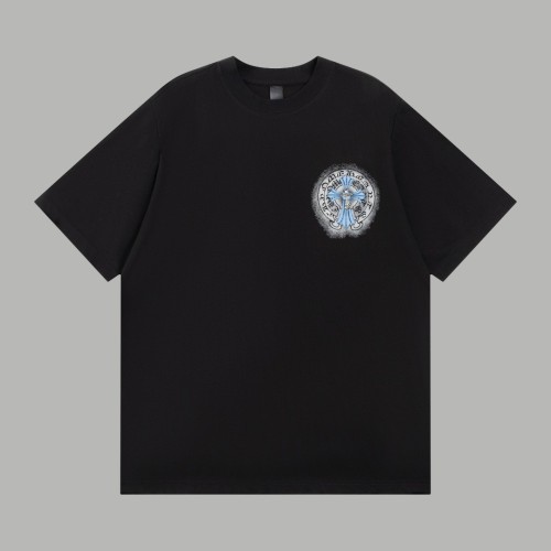 Chrome Hearts New Classic Cross Casual Versatile Short Sleeve