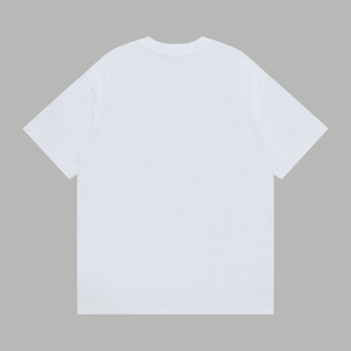 Dior New Fashion Star Printed Short Sleeve Couple Versatile Loose T-shirt