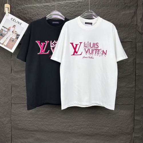Louis Vuitton New Classic 3D Letter Printed Short Sleeve Casual Versatile T-shirt