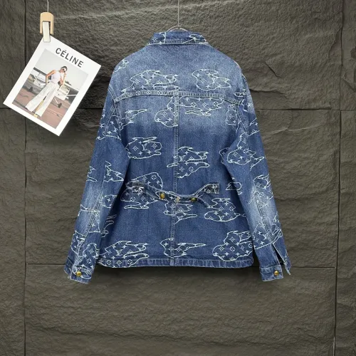 Louis Vuitton New Cloud Jacquard Logo Couple's Washed Denim Jacket