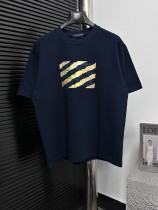 Louis Vuitton Classic 3D Logo Printed Short Sleeve Casual Versatile T-shirt