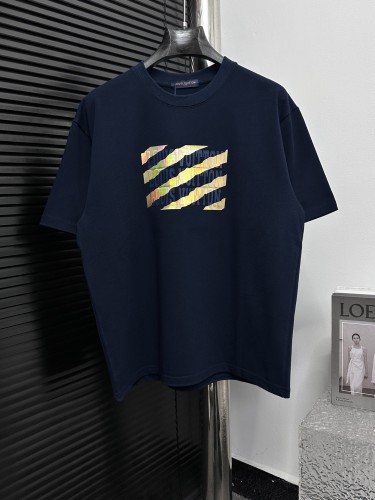 Louis Vuitton Classic 3D Logo Printed Short Sleeve Casual Versatile T-shirt