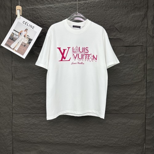 Louis Vuitton New Classic 3D Letter Printed Short Sleeve Casual Versatile T-shirt