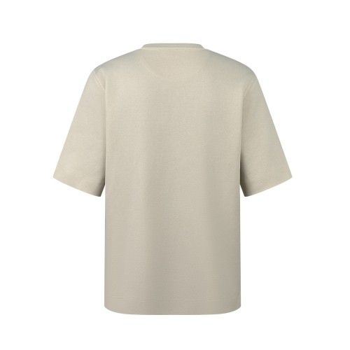 Fendi Classic 3D Embroidered Short Sleeve Unisex Loose Casual T-shirt