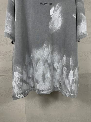 Balenciaga New Embroidered Logo Graffiti T-shirt Unisex Casual Round Neck Short Sleeve