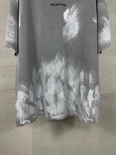 Balenciaga New Embroidered Logo Graffiti T-shirt Unisex Casual Round Neck Short Sleeve