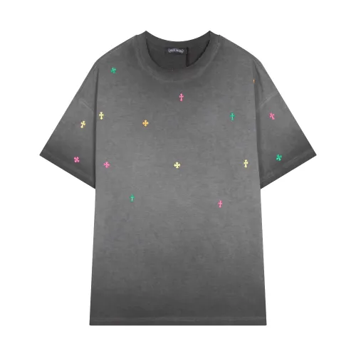 Chrome Hearts New Colorful Cross Jewelry T-shirt Casual Short Sleeve