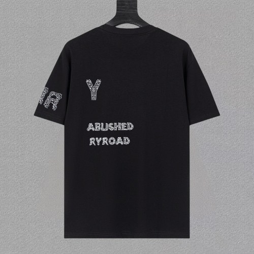 Burberry New Classic Heavy Embroidery Logo Short Sleeve Casual Round Neck T-shirt