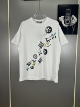 Louis Vuitton New Classic LogoT T-shirt Unisex Round Neck Short Sleeve