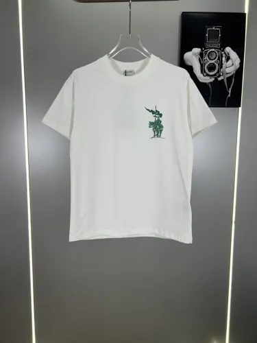 Burberry Unisex Classic War Horse Printed T-shirt Casual Versatile Short Sleeve